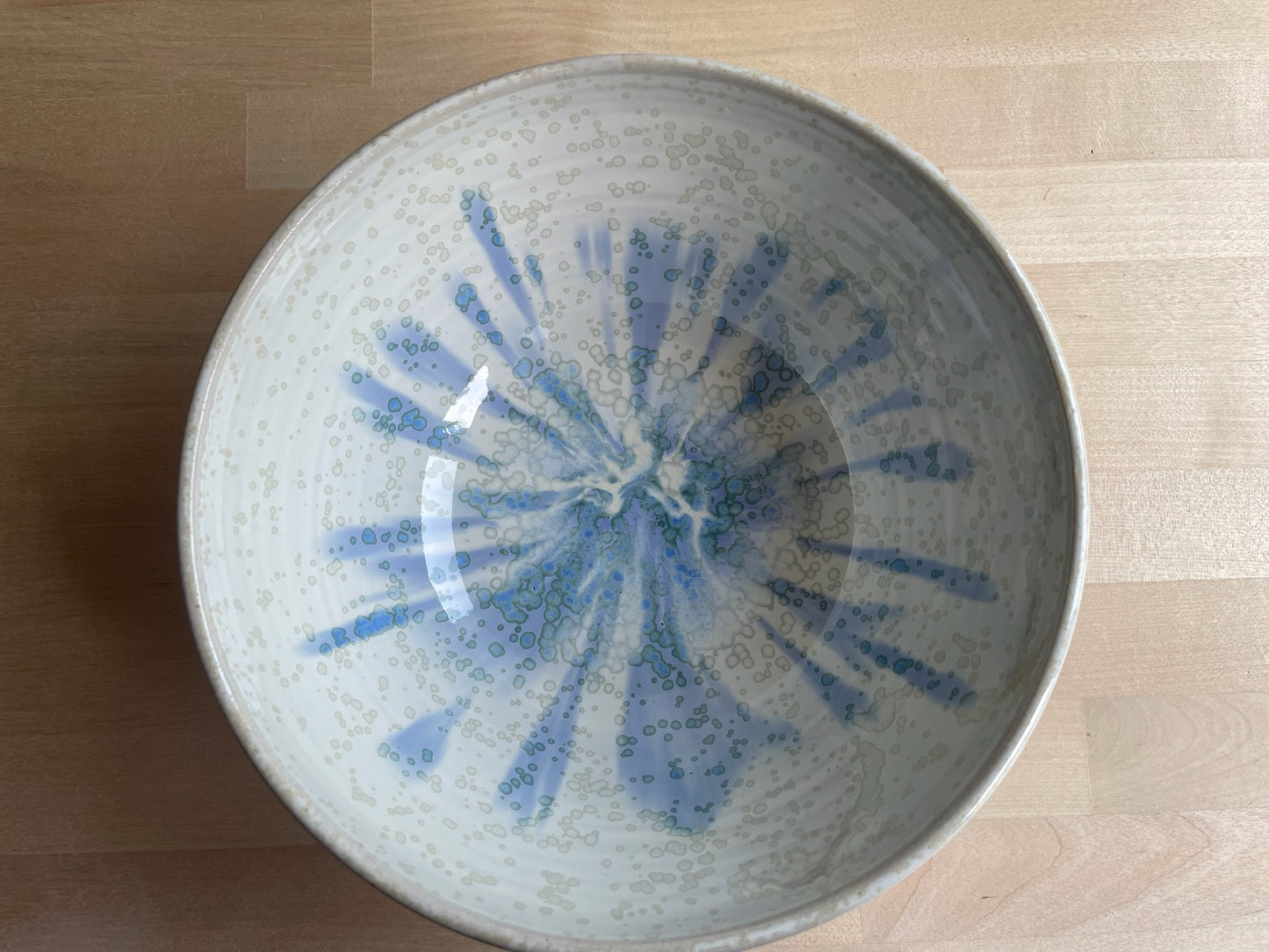 saladier bleu et blanc