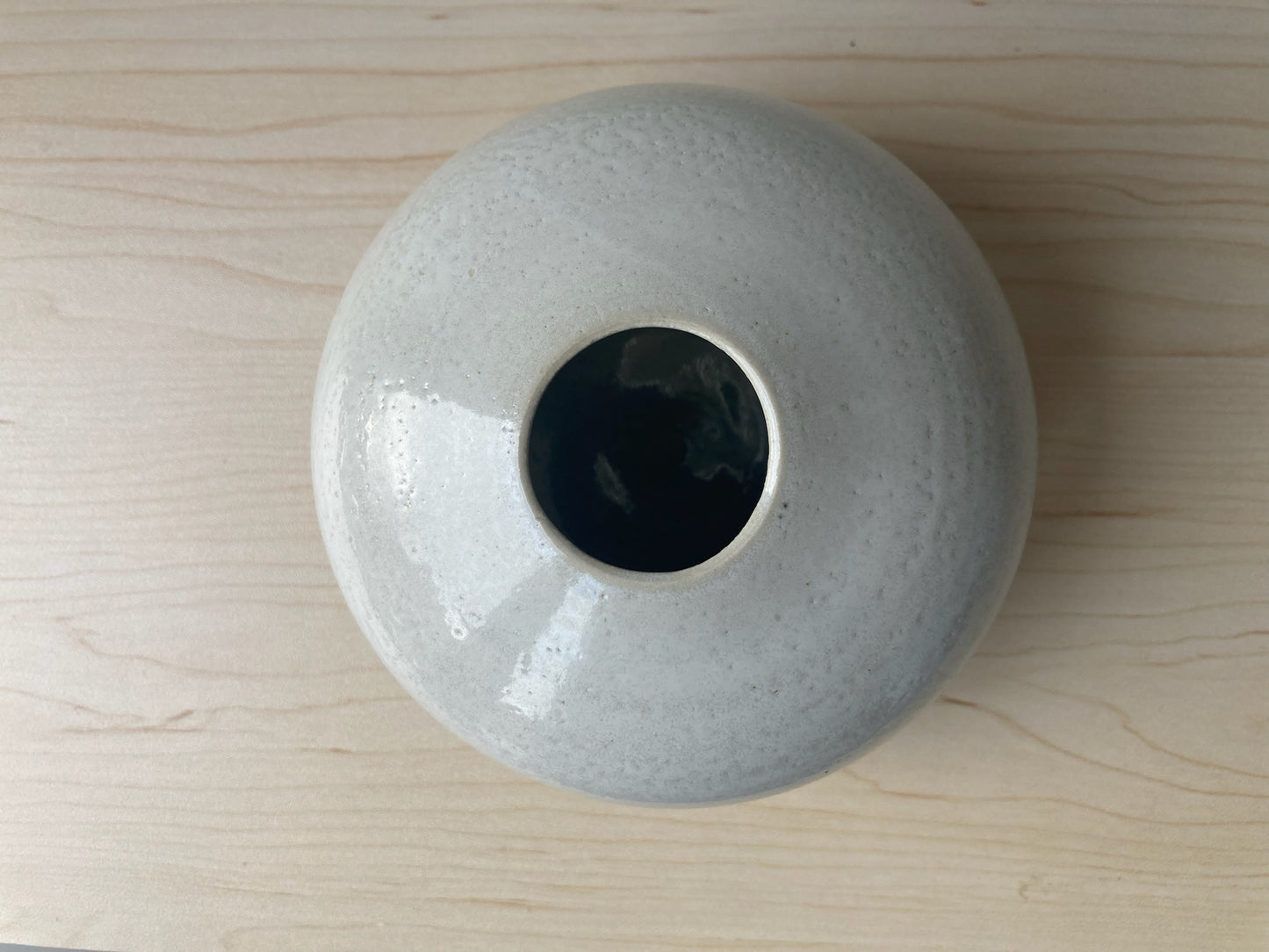 Petit soliflore blanc mat et brillant