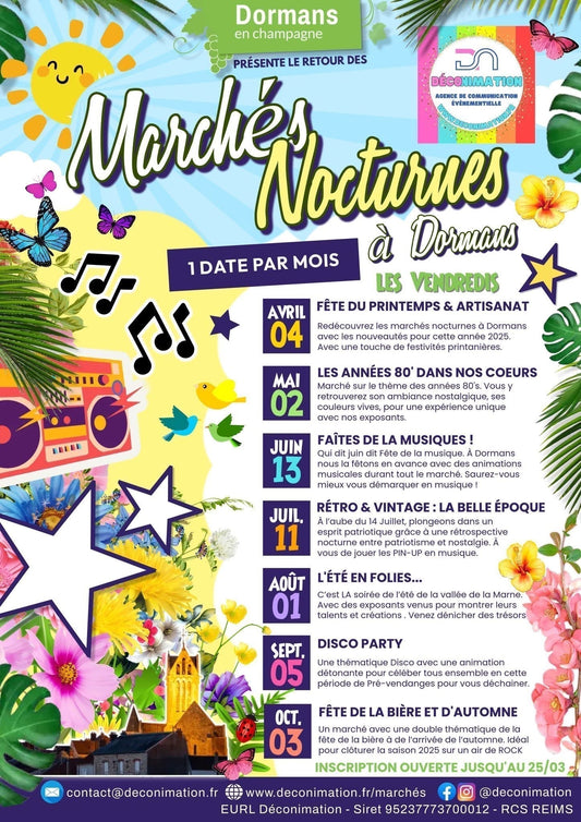Vendredi 4 Avril 2025 - marché nocturne à Dormans