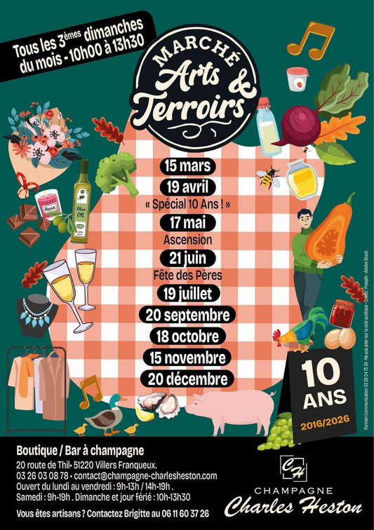 Marché Arts et terroirs tous les 3e dimanches de chaque mois