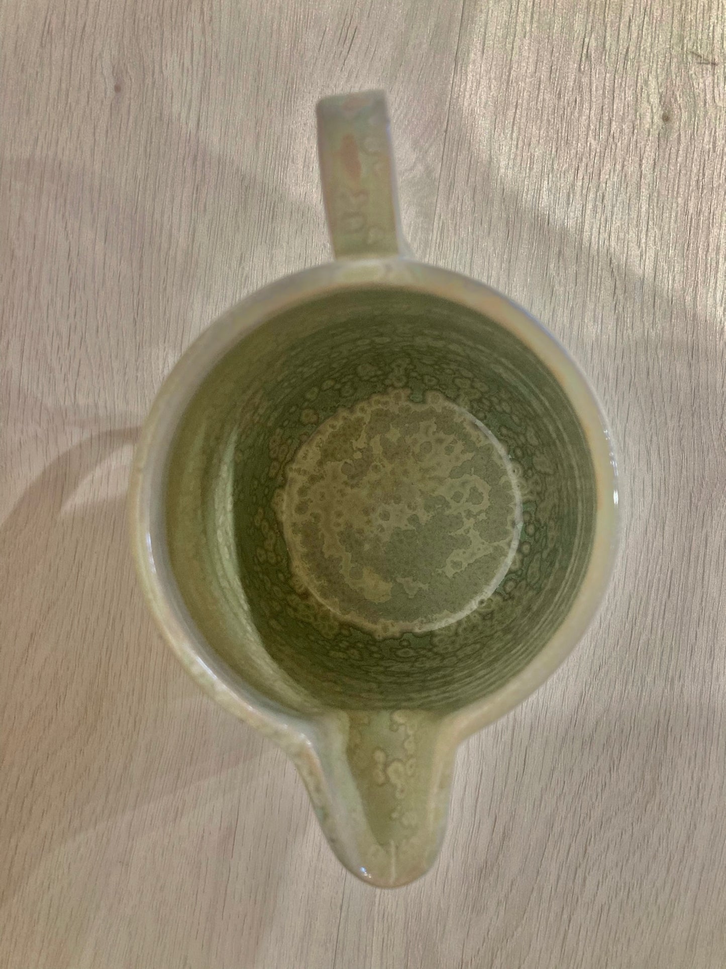 Pichet vert cristallisé