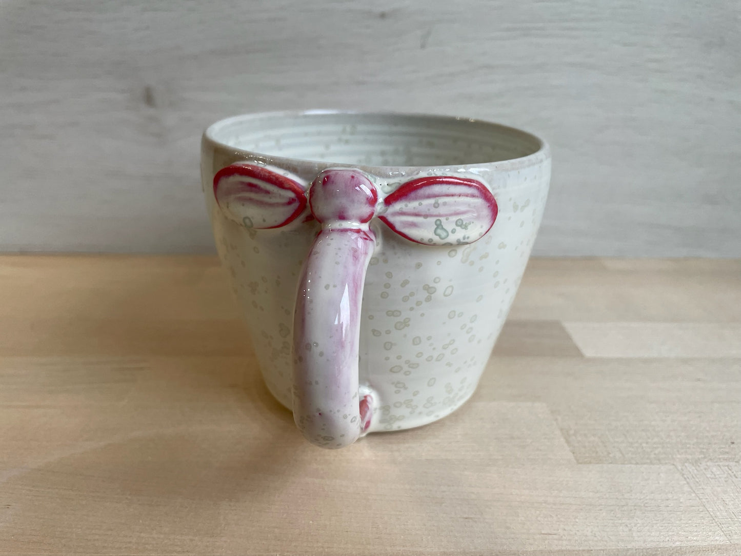 Très grande tasse à thé ou à soupe Noeud Rose