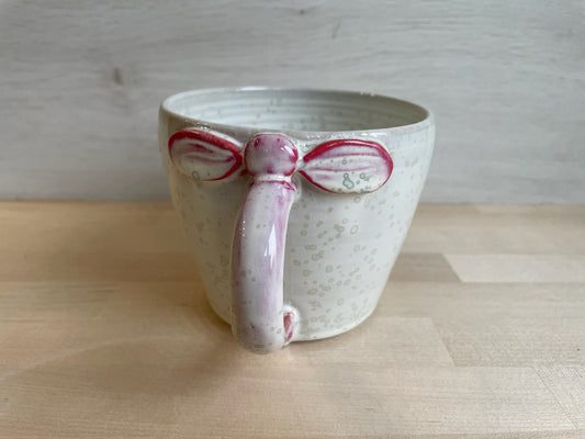 Très grande tasse à thé ou à soupe Noeud Rose