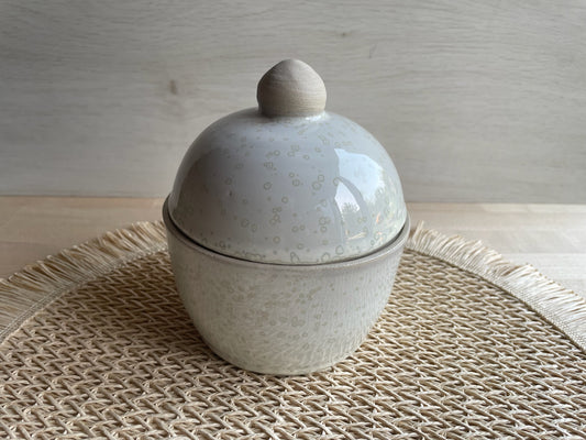 pot avec couvercle Nacre