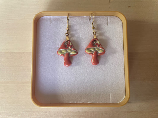 Boucles d'oreilles Champignon